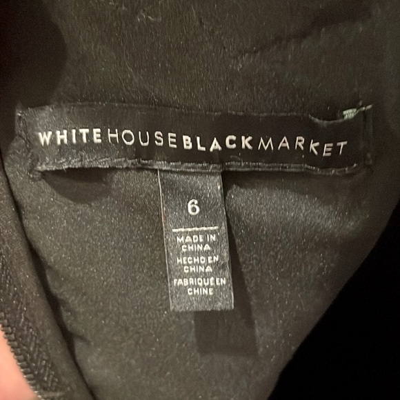 White House Black Market black cocktail dress size 6 - Picture 6 of 7